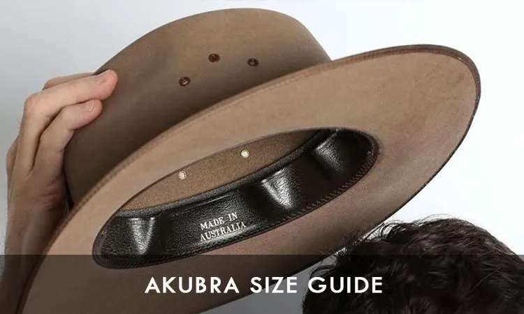 Akubra best sale hat sizes