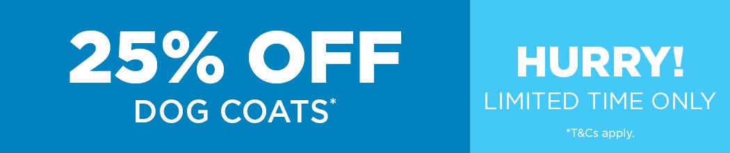 Free dog bowl when you buy a waterproof or showerproof dog coat